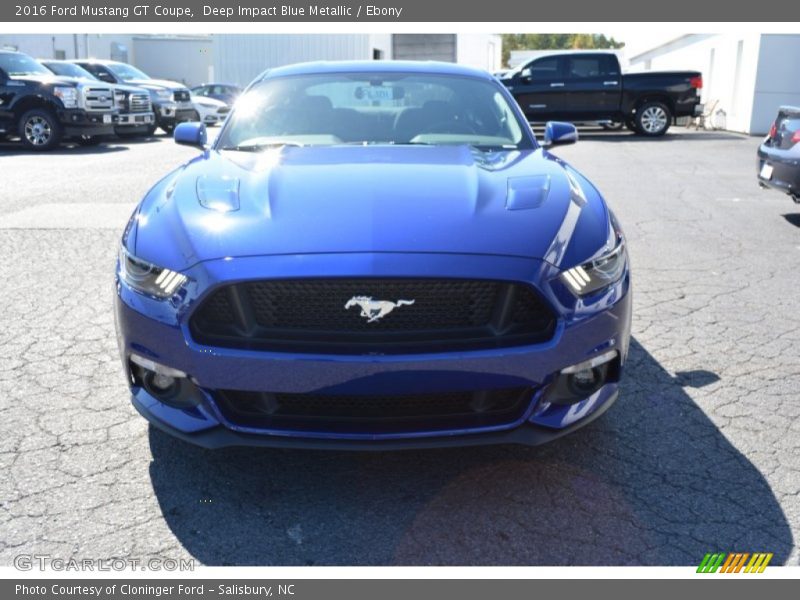 Deep Impact Blue Metallic / Ebony 2016 Ford Mustang GT Coupe