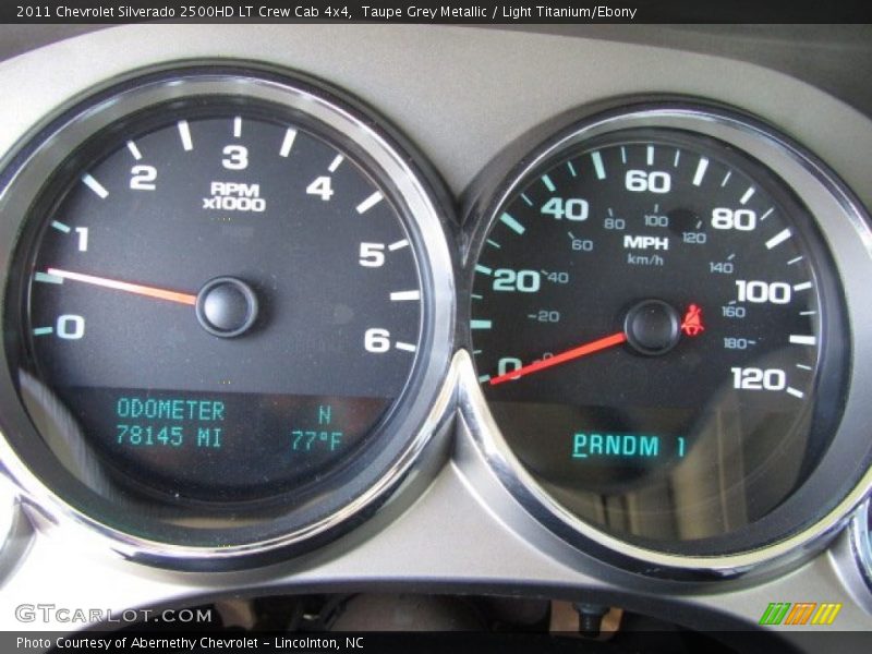 Taupe Grey Metallic / Light Titanium/Ebony 2011 Chevrolet Silverado 2500HD LT Crew Cab 4x4