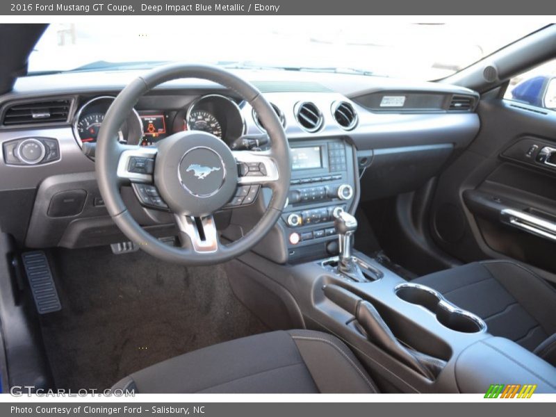 Deep Impact Blue Metallic / Ebony 2016 Ford Mustang GT Coupe