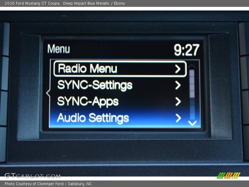 Deep Impact Blue Metallic / Ebony 2016 Ford Mustang GT Coupe