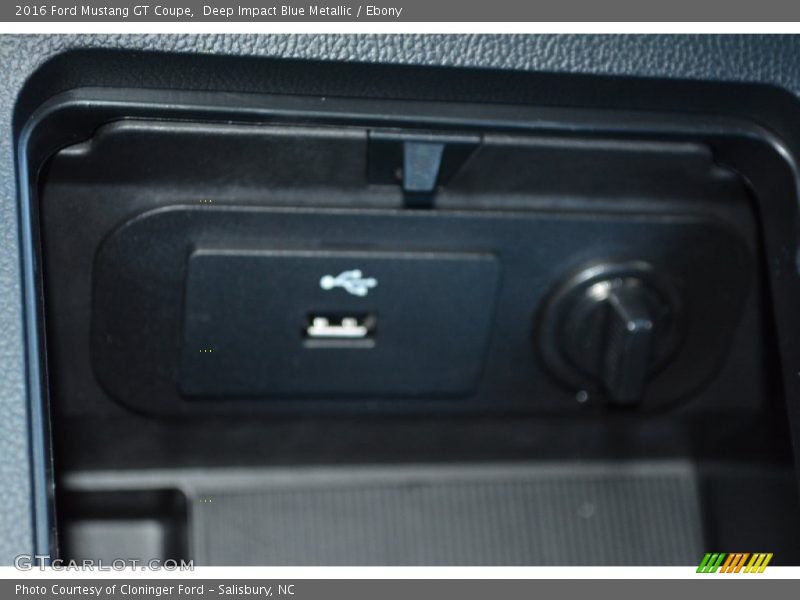 Deep Impact Blue Metallic / Ebony 2016 Ford Mustang GT Coupe
