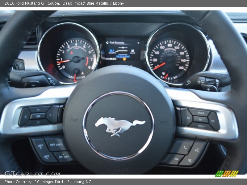 Deep Impact Blue Metallic / Ebony 2016 Ford Mustang GT Coupe
