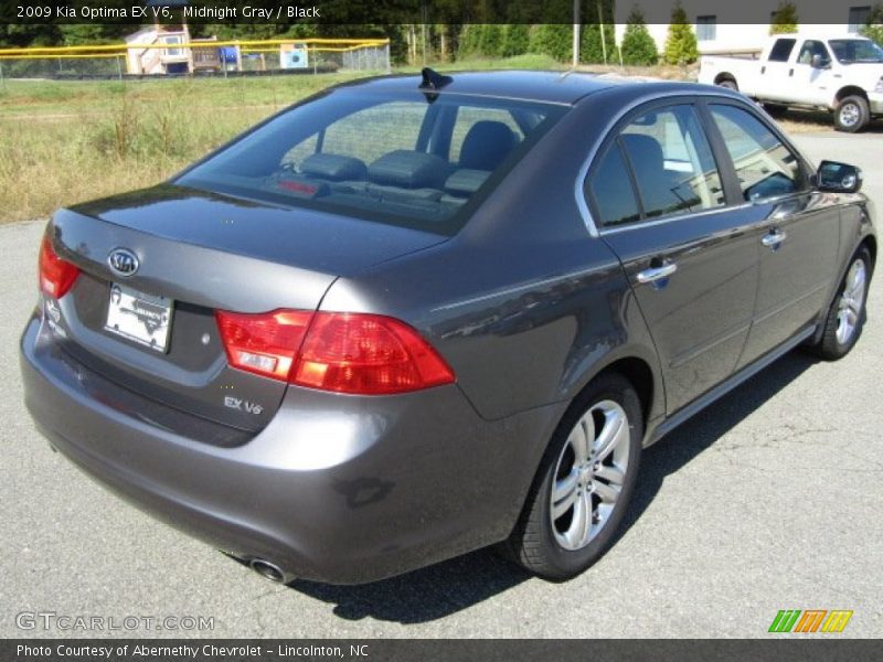 Midnight Gray / Black 2009 Kia Optima EX V6