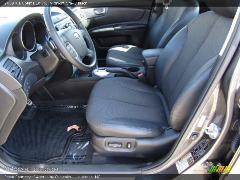Midnight Gray / Black 2009 Kia Optima EX V6