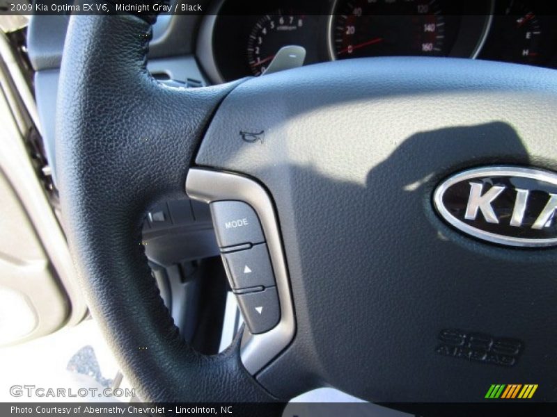 Midnight Gray / Black 2009 Kia Optima EX V6