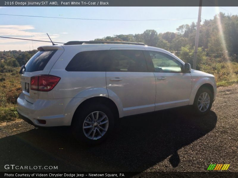 Pearl White Tri-Coat / Black 2016 Dodge Journey SXT AWD