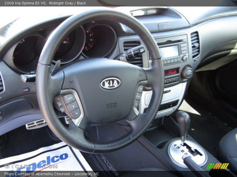Midnight Gray / Black 2009 Kia Optima EX V6