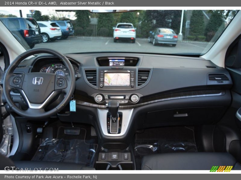 Alabaster Silver Metallic / Black 2014 Honda CR-V EX-L AWD