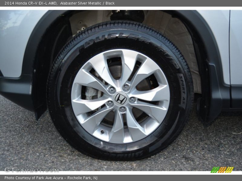 Alabaster Silver Metallic / Black 2014 Honda CR-V EX-L AWD