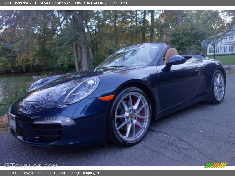 Dark Blue Metallic / Luxor Beige 2013 Porsche 911 Carrera S Cabriolet