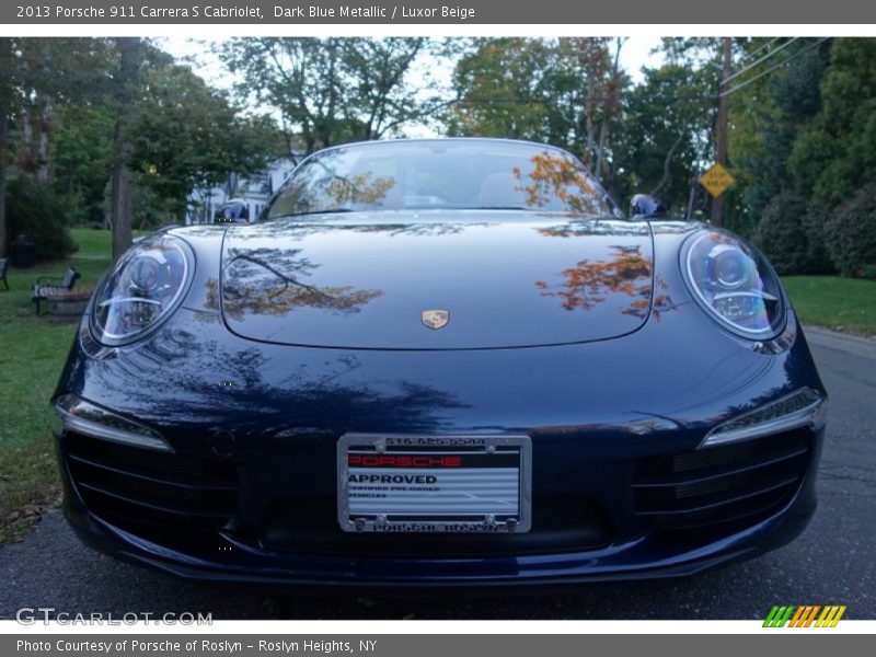 Dark Blue Metallic / Luxor Beige 2013 Porsche 911 Carrera S Cabriolet