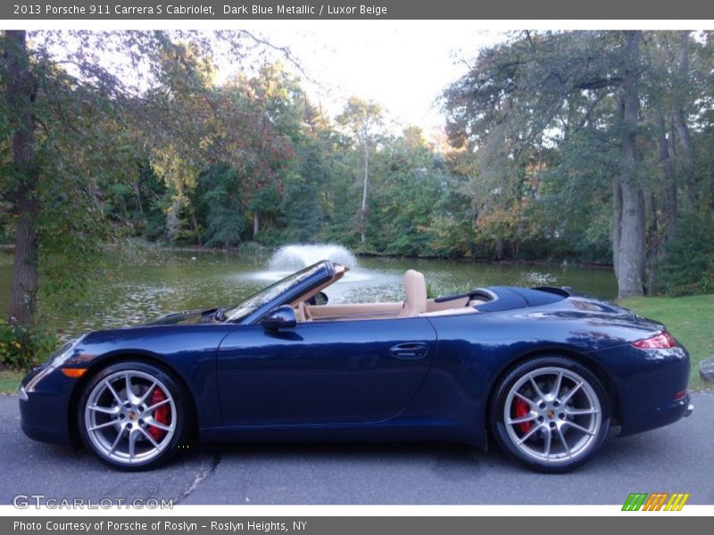 Dark Blue Metallic / Luxor Beige 2013 Porsche 911 Carrera S Cabriolet