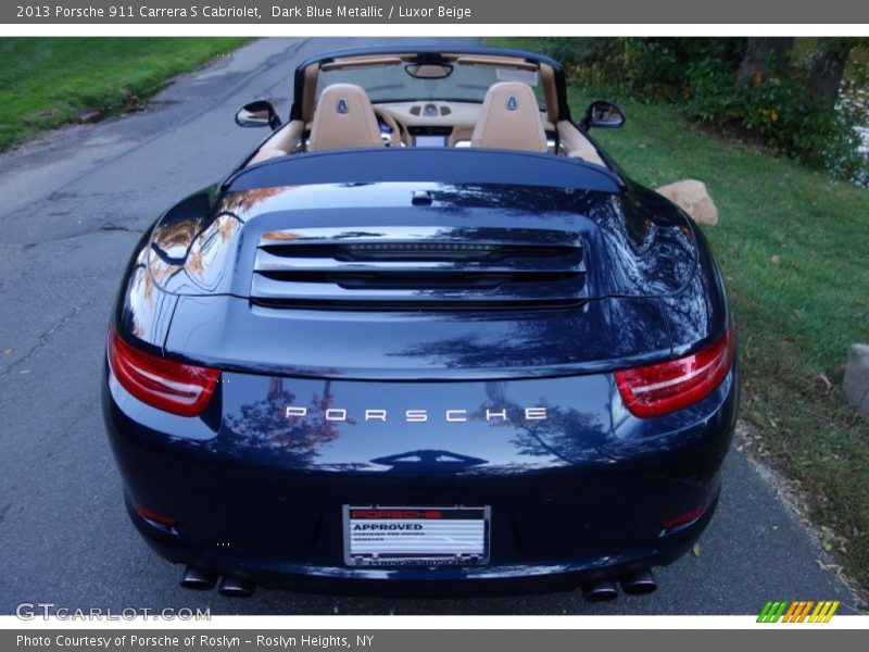 Dark Blue Metallic / Luxor Beige 2013 Porsche 911 Carrera S Cabriolet