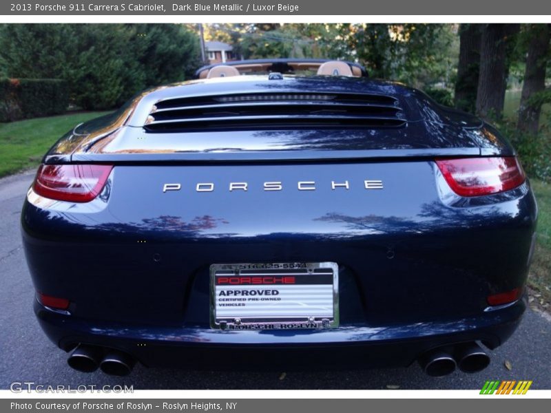 Dark Blue Metallic / Luxor Beige 2013 Porsche 911 Carrera S Cabriolet