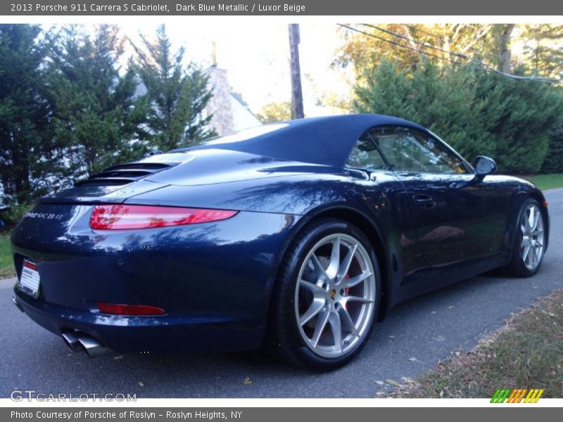 Dark Blue Metallic / Luxor Beige 2013 Porsche 911 Carrera S Cabriolet