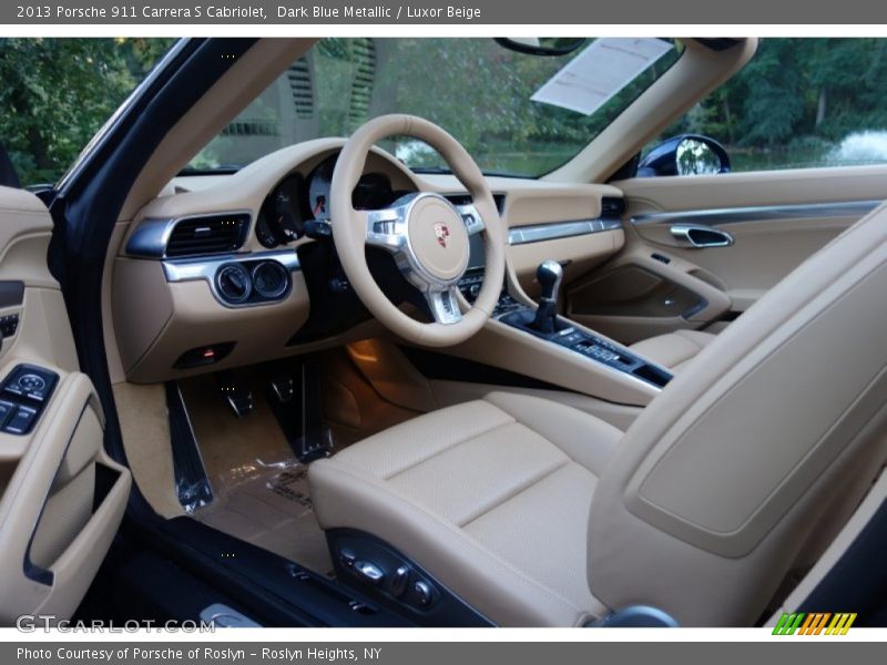 Dark Blue Metallic / Luxor Beige 2013 Porsche 911 Carrera S Cabriolet