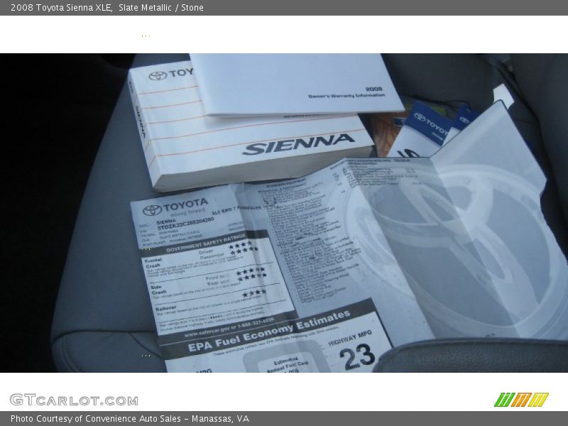 Slate Metallic / Stone 2008 Toyota Sienna XLE