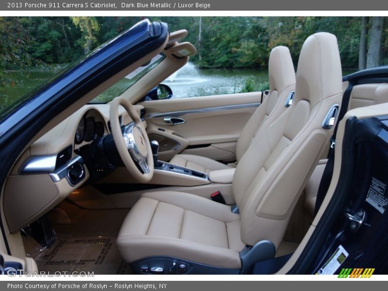Dark Blue Metallic / Luxor Beige 2013 Porsche 911 Carrera S Cabriolet
