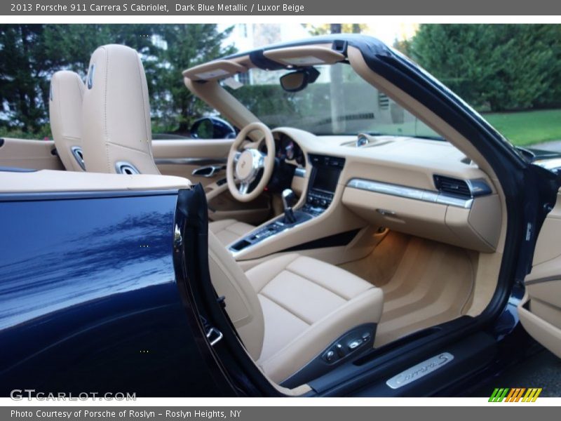 Dark Blue Metallic / Luxor Beige 2013 Porsche 911 Carrera S Cabriolet