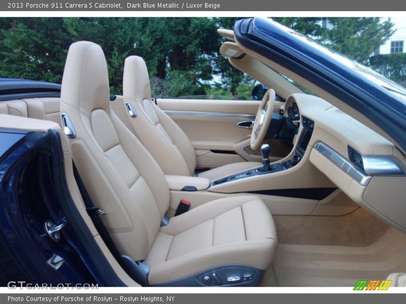 Dark Blue Metallic / Luxor Beige 2013 Porsche 911 Carrera S Cabriolet