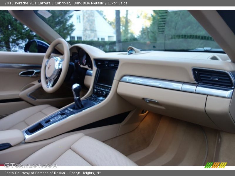 Dark Blue Metallic / Luxor Beige 2013 Porsche 911 Carrera S Cabriolet