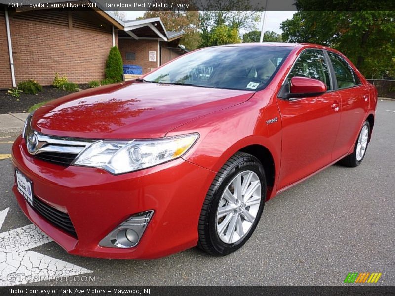 Barcelona Red Metallic / Ivory 2012 Toyota Camry Hybrid XLE