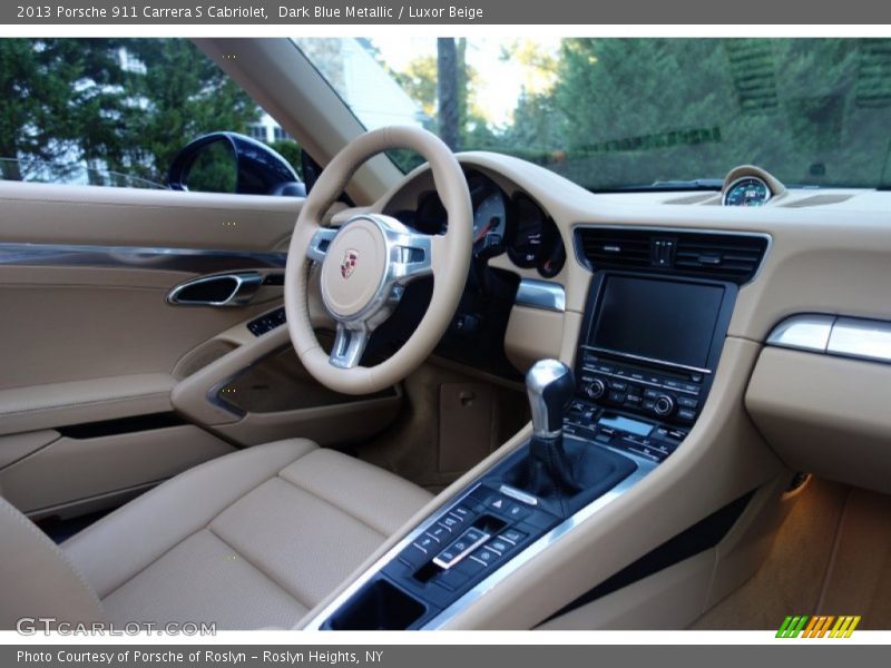 Dark Blue Metallic / Luxor Beige 2013 Porsche 911 Carrera S Cabriolet