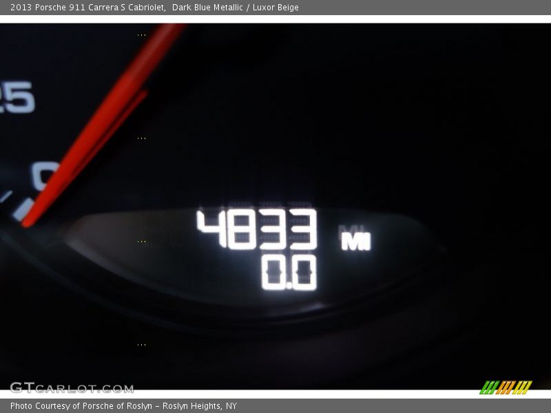 Dark Blue Metallic / Luxor Beige 2013 Porsche 911 Carrera S Cabriolet