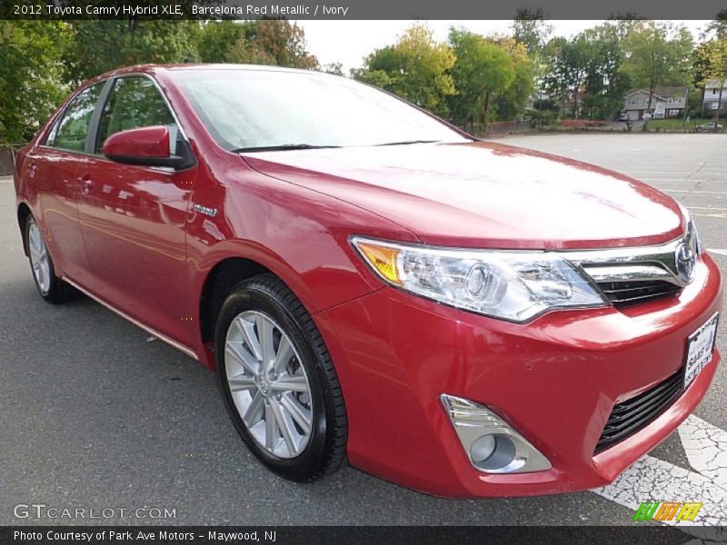 Barcelona Red Metallic / Ivory 2012 Toyota Camry Hybrid XLE