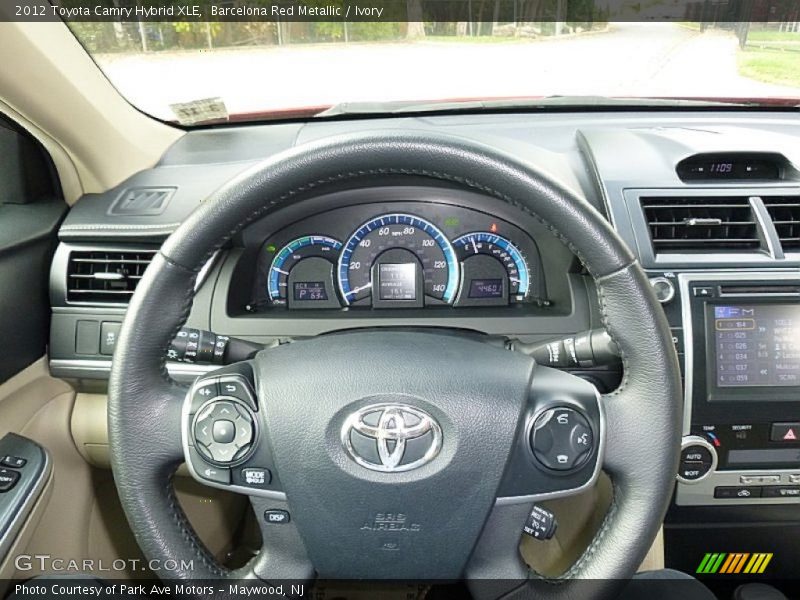 Barcelona Red Metallic / Ivory 2012 Toyota Camry Hybrid XLE