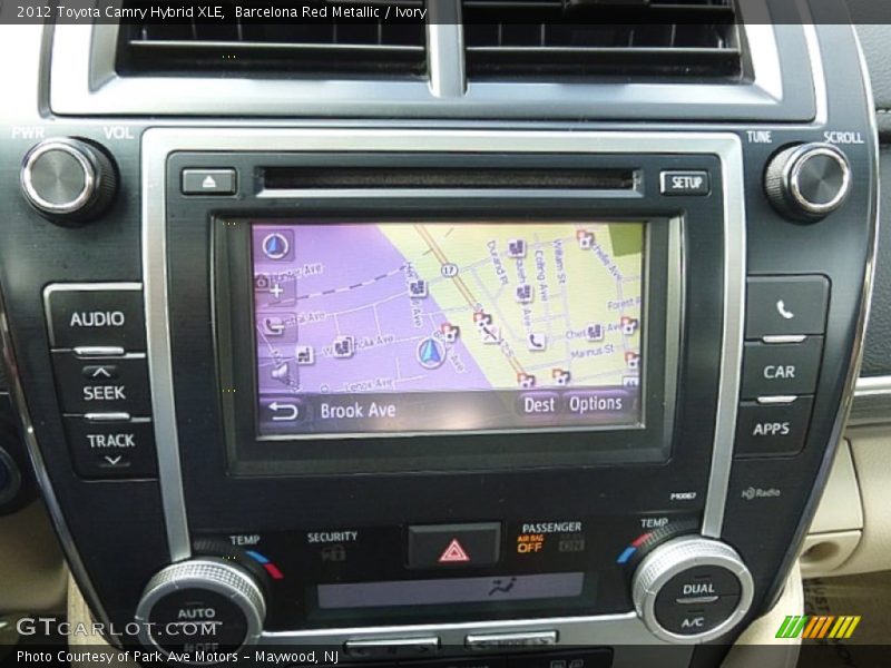 Barcelona Red Metallic / Ivory 2012 Toyota Camry Hybrid XLE