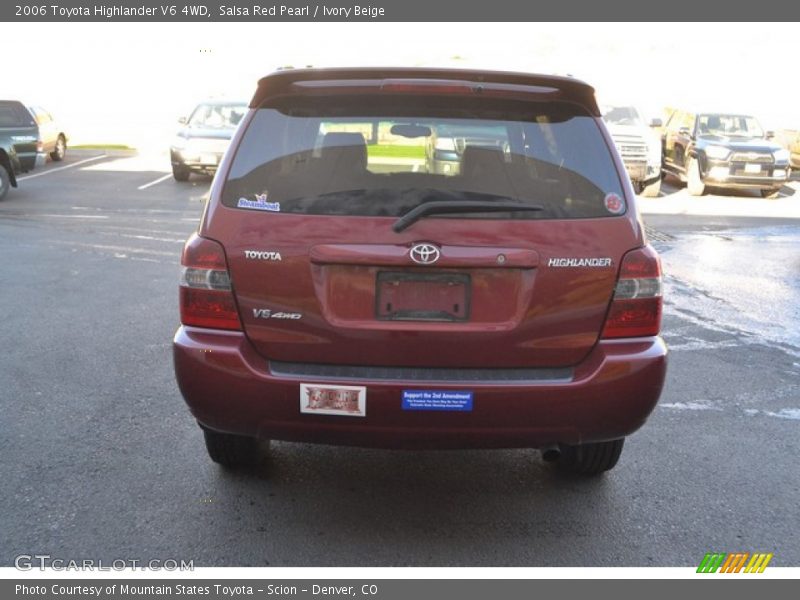 Salsa Red Pearl / Ivory Beige 2006 Toyota Highlander V6 4WD