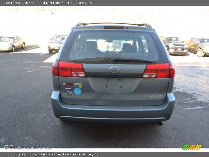 Blue Mirage Metallic / Stone Gray 2004 Toyota Sienna CE