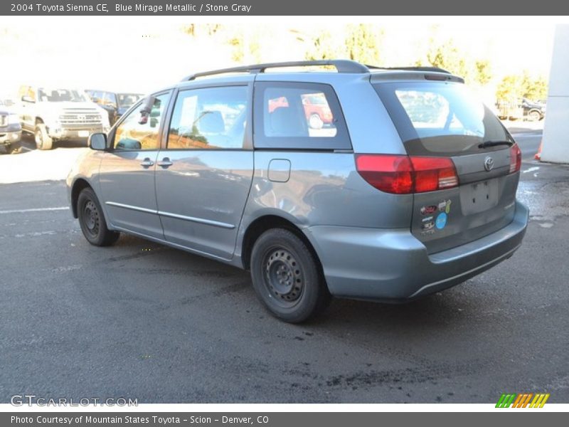 Blue Mirage Metallic / Stone Gray 2004 Toyota Sienna CE