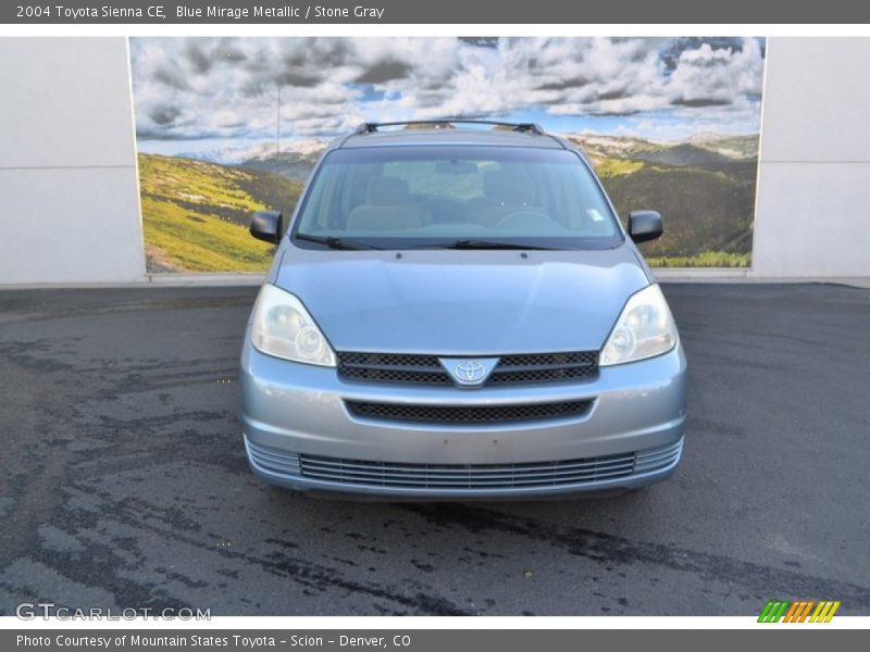 Blue Mirage Metallic / Stone Gray 2004 Toyota Sienna CE