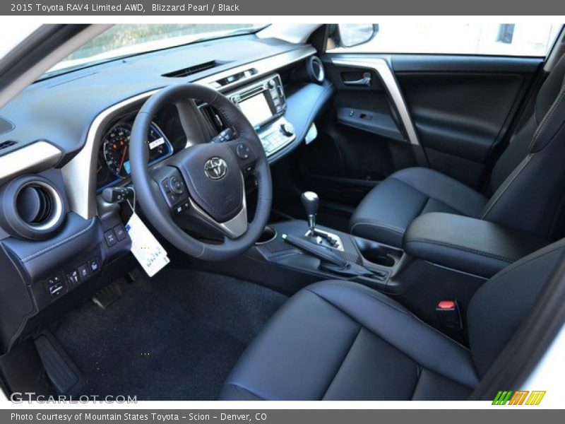 Blizzard Pearl / Black 2015 Toyota RAV4 Limited AWD