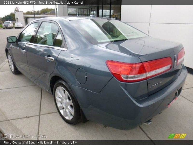 Steel Blue Metallic / Light Camel 2012 Lincoln MKZ FWD