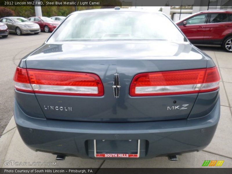 Steel Blue Metallic / Light Camel 2012 Lincoln MKZ FWD
