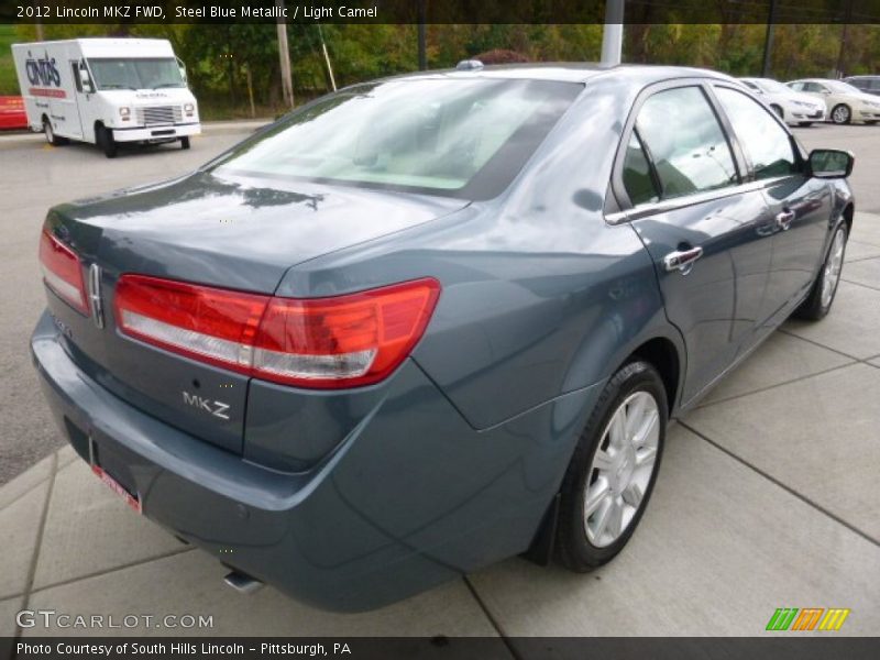 Steel Blue Metallic / Light Camel 2012 Lincoln MKZ FWD