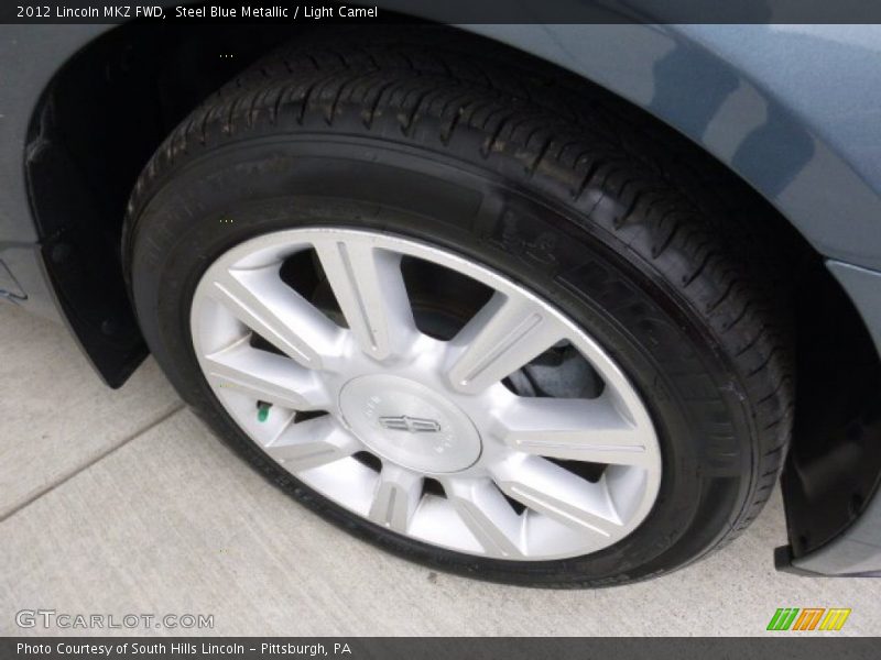 Steel Blue Metallic / Light Camel 2012 Lincoln MKZ FWD