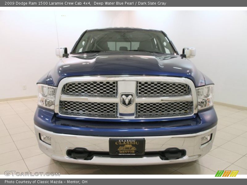 Deep Water Blue Pearl / Dark Slate Gray 2009 Dodge Ram 1500 Laramie Crew Cab 4x4