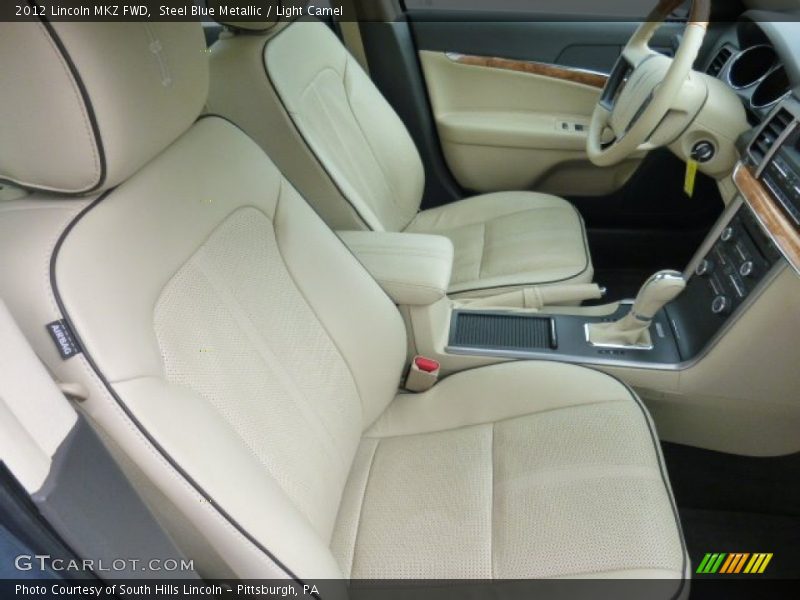 Steel Blue Metallic / Light Camel 2012 Lincoln MKZ FWD