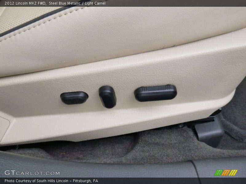 Steel Blue Metallic / Light Camel 2012 Lincoln MKZ FWD