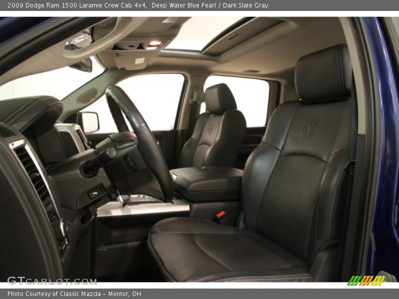 Deep Water Blue Pearl / Dark Slate Gray 2009 Dodge Ram 1500 Laramie Crew Cab 4x4