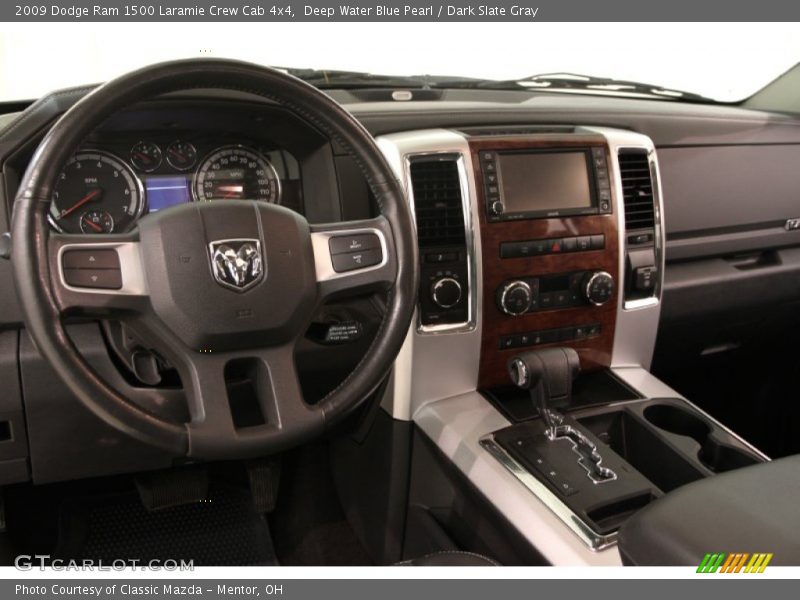 Deep Water Blue Pearl / Dark Slate Gray 2009 Dodge Ram 1500 Laramie Crew Cab 4x4