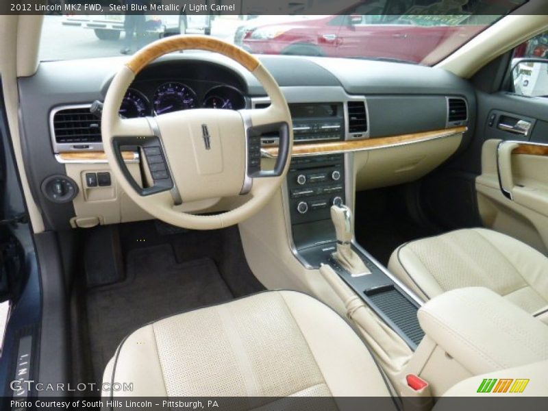 Steel Blue Metallic / Light Camel 2012 Lincoln MKZ FWD