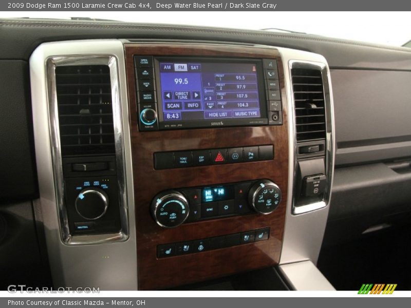 Deep Water Blue Pearl / Dark Slate Gray 2009 Dodge Ram 1500 Laramie Crew Cab 4x4