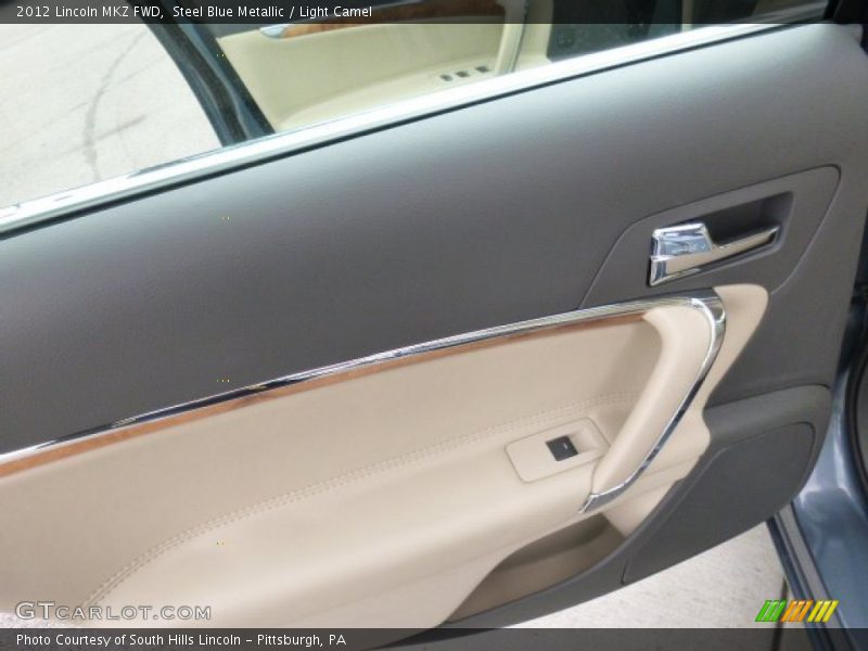 Steel Blue Metallic / Light Camel 2012 Lincoln MKZ FWD