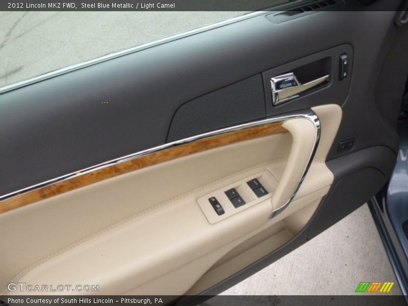 Steel Blue Metallic / Light Camel 2012 Lincoln MKZ FWD