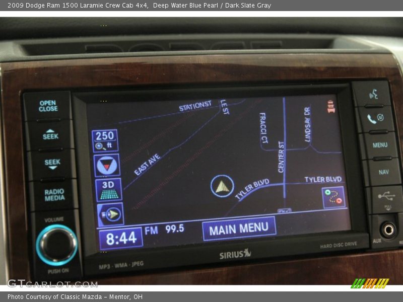 Deep Water Blue Pearl / Dark Slate Gray 2009 Dodge Ram 1500 Laramie Crew Cab 4x4